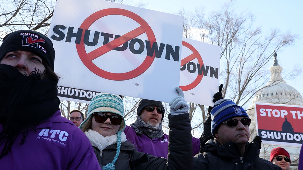 Shutdown rally US