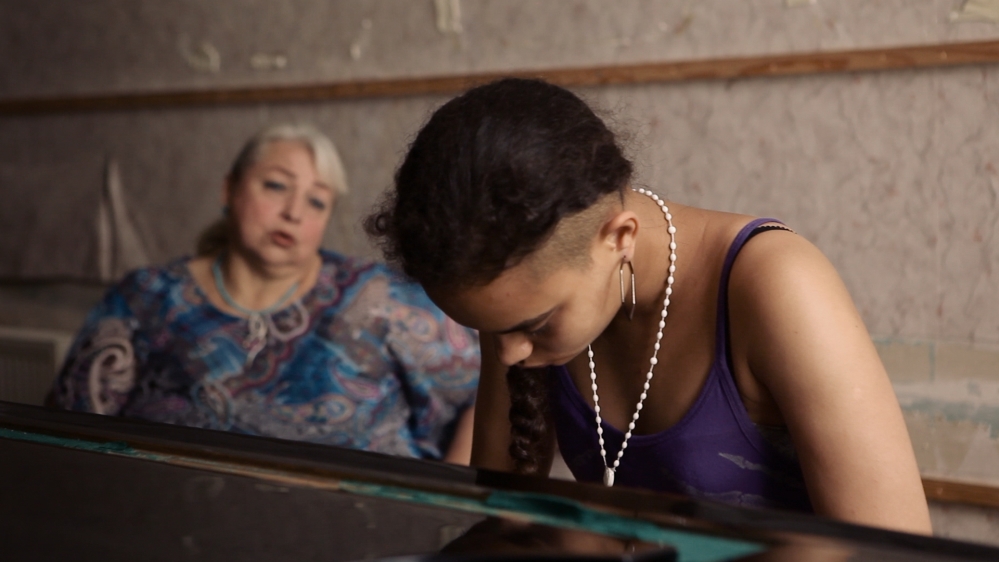 Antuanetta began playing piano as a child and later studied at the Petro Tchaikovsky National Music Academy of Ukraine [Screengrab/Al Jazeera]