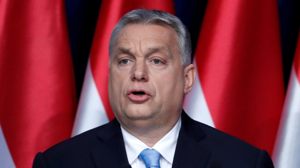 Hungarian Prime Minister Viktor Orban delivers his annual state of the nation speech in Budapest, Hungary, February 10, 2019