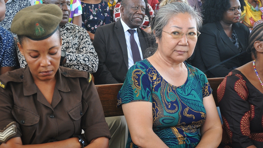 Chinese businesswoman Yang Feng Glan, dubbed the "Ivory Queen", sits inside the Kisutu Resident Magistrate''s Court in Dar es Salaam