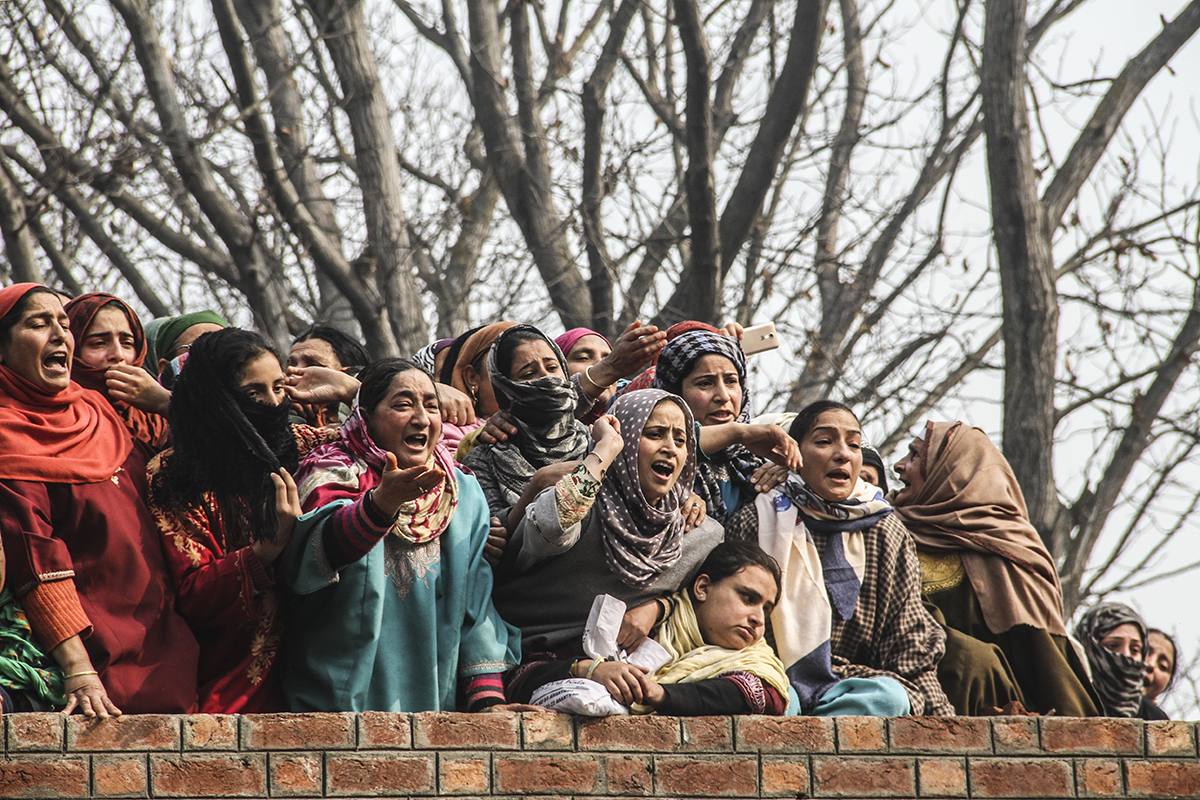 Women have been flocking to funerals of rebels in large numbers more especially post 2016. [Sameer Mushtaq/Al Jazeera]