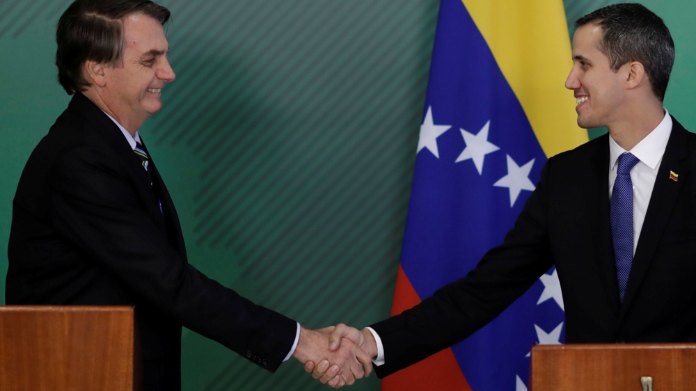 Brazil is one of several regional allies that backs Juan Guaido [Ueslei Marcelino/Reuters]