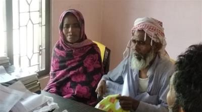 Saleha Begum, left, is one of around 125,000