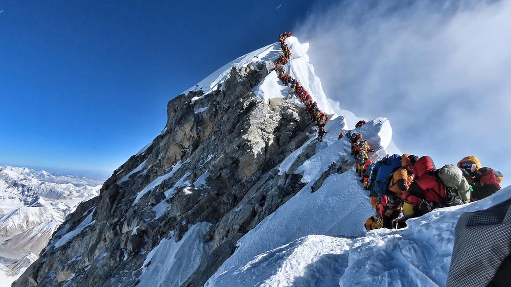 TOPSHOTS - NEPAL - MOUNTAINEERING - EVEREST
