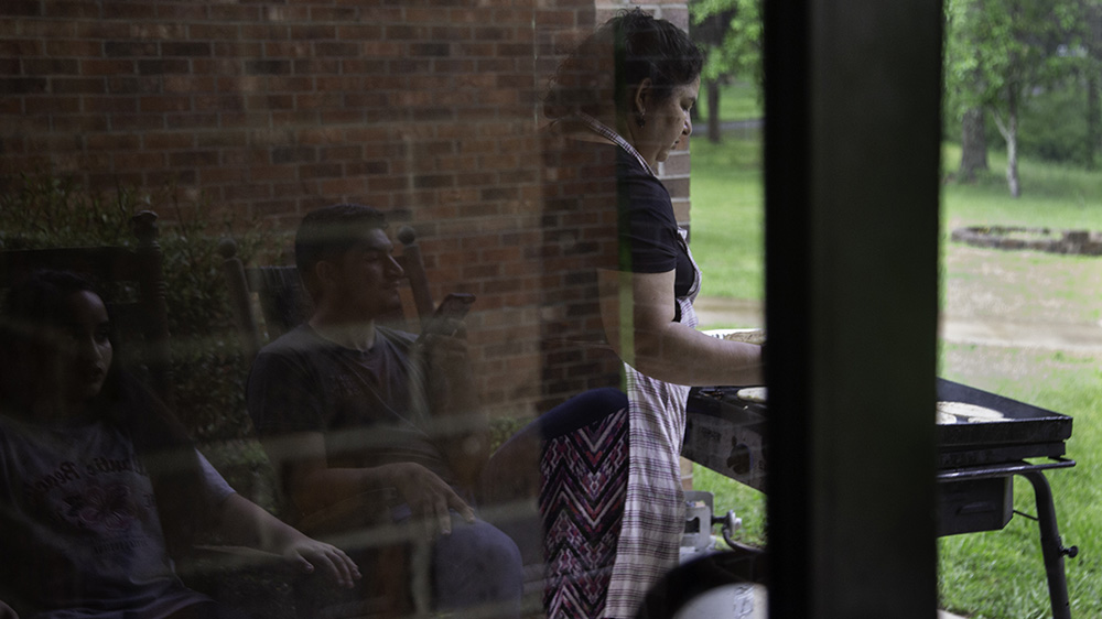 Juana migrated to the US after fleeing violence in Guatemala over 25 years ago [Bridgette Cyr/Al Jazeera] 