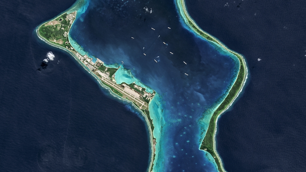 Satellite view of the Diego Garcia