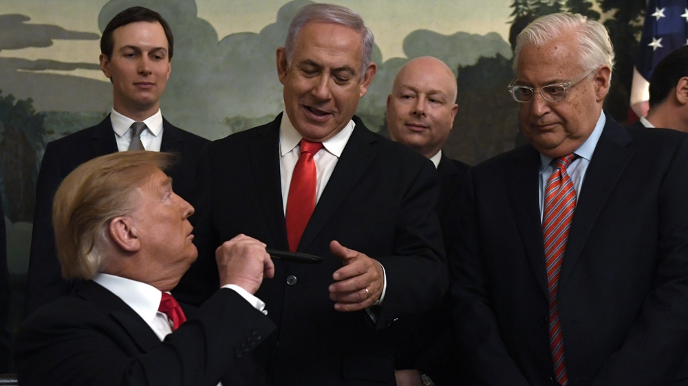 Architects of US Middle East peace plan