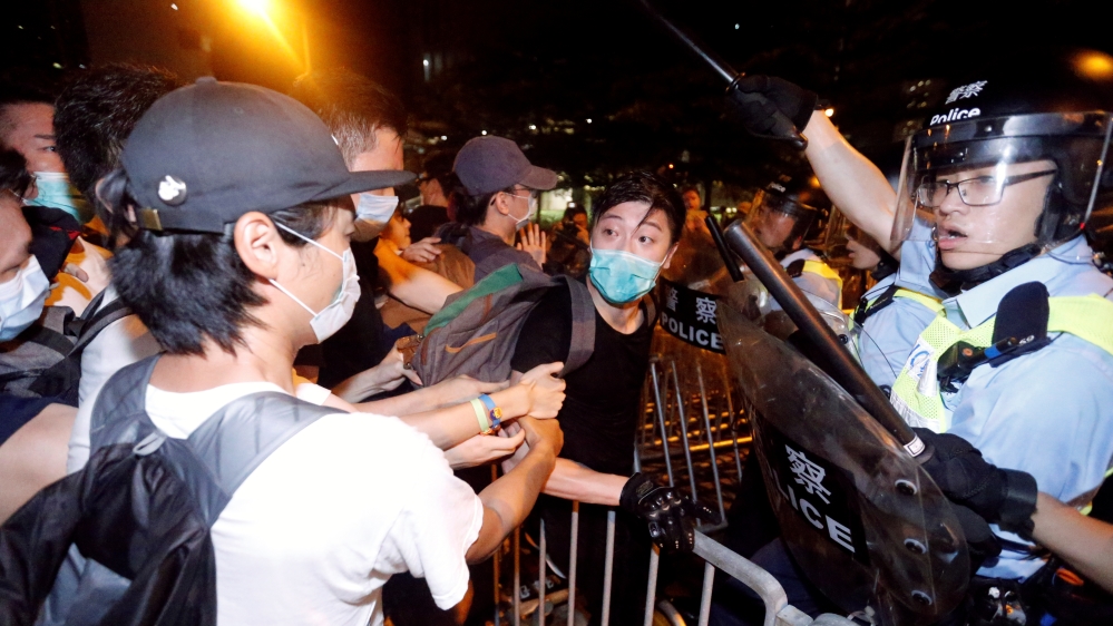 Protest to demand authorities scrap a proposed extradition bill with China, in Hong Kong