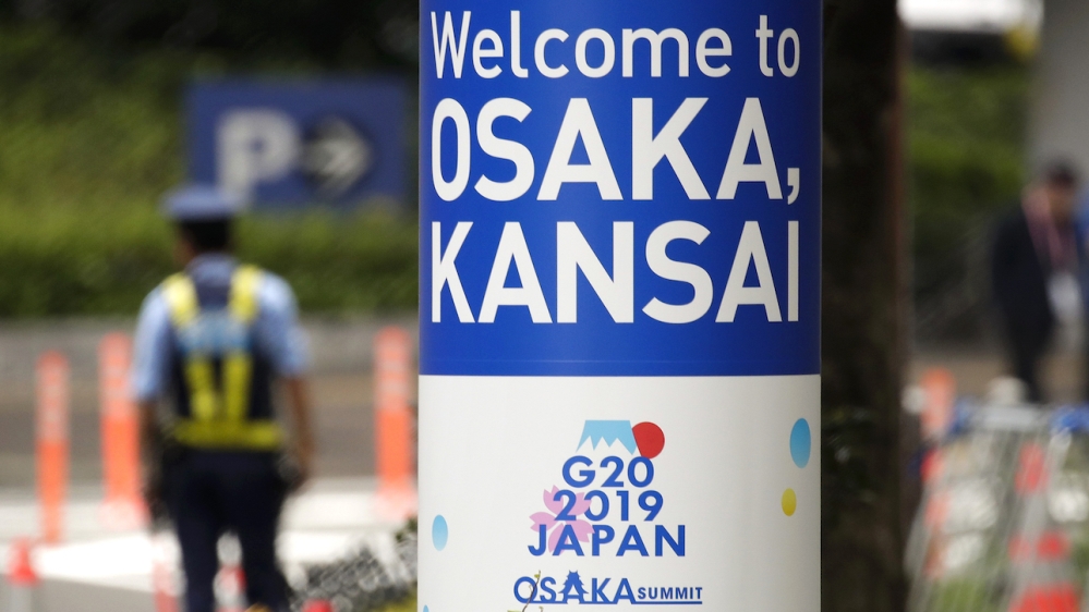 Japan G20 welcome sign