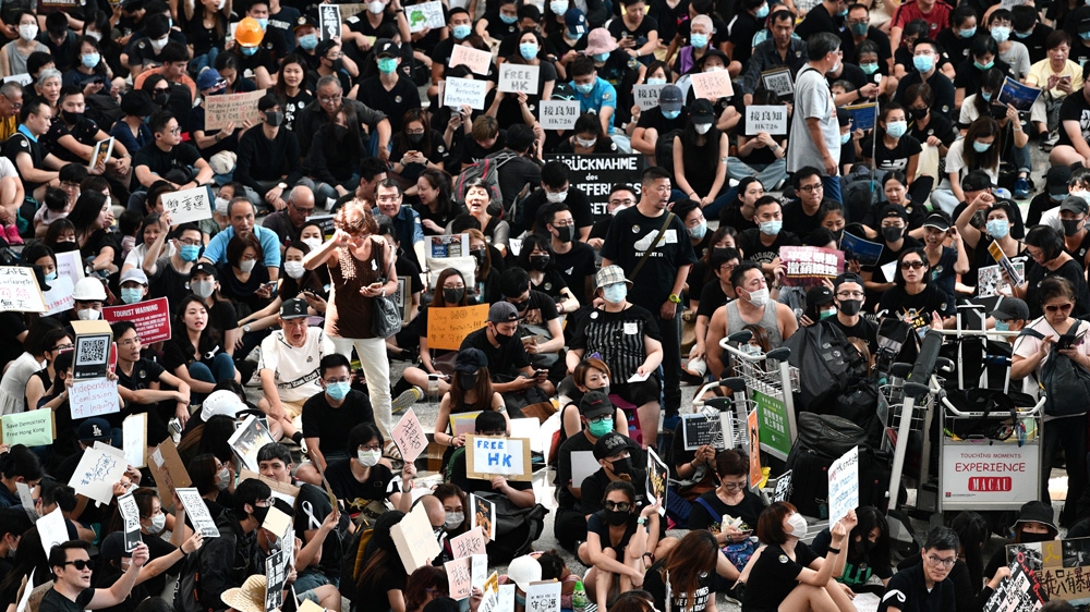 Hong Kong airport protest