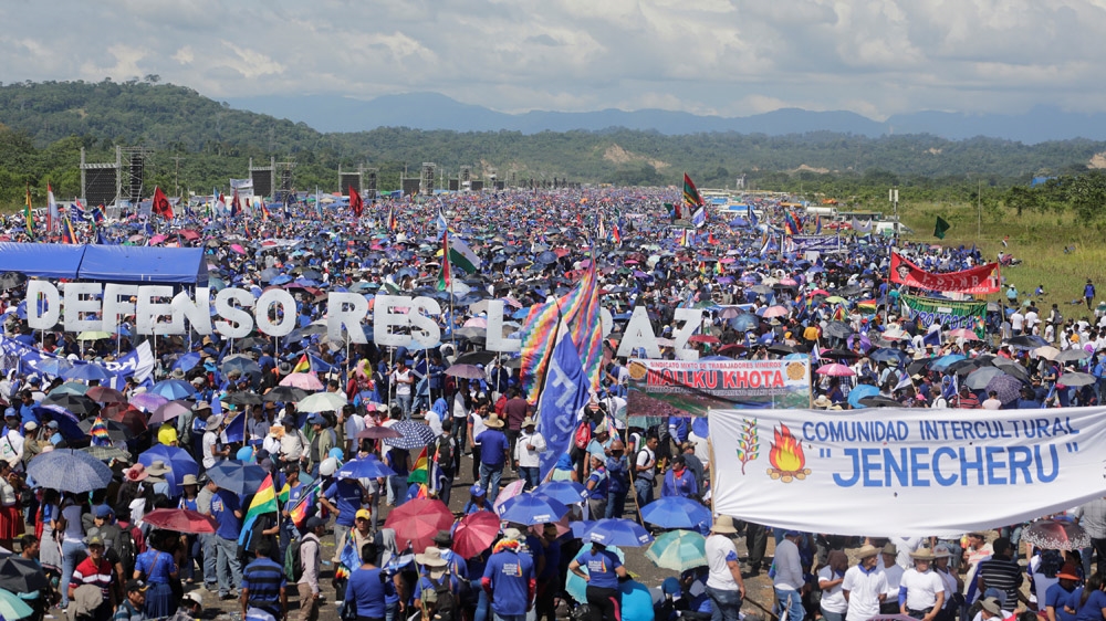 Support rally for Evo Morales, Bolivia