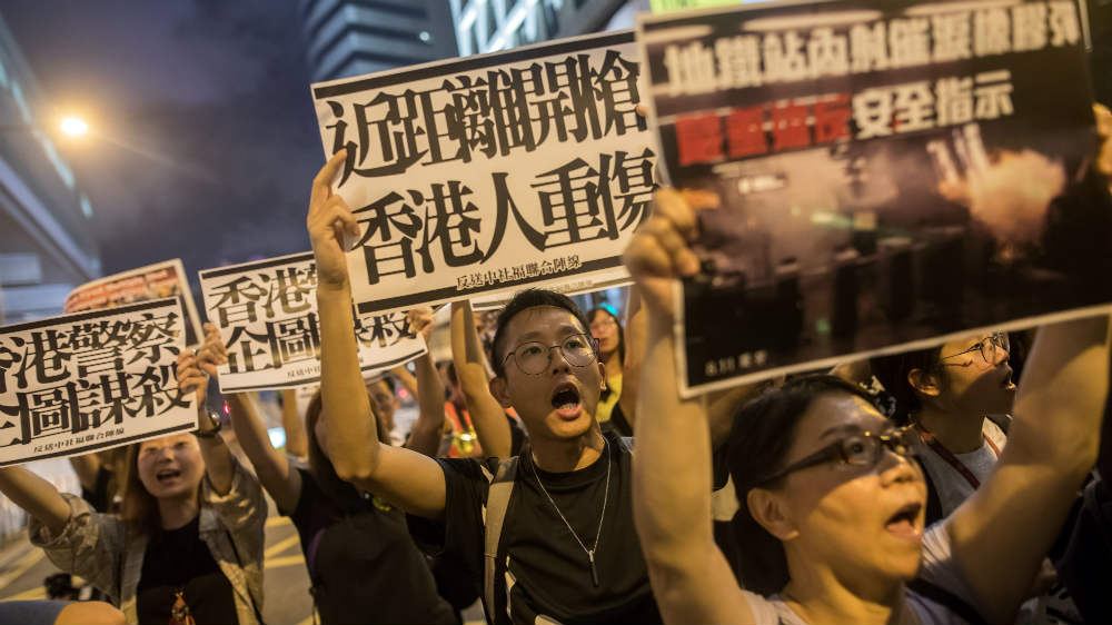 Hong Kong protests - bloomberg
