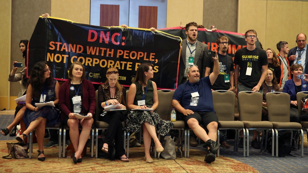 Sunrise demonstrators