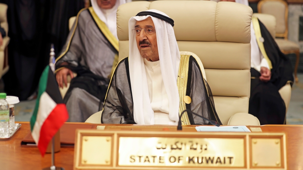 Kuwaiti Emir Sheikh Sabah al-Ahmad al-Jaber al-Sabah is seen during the Arab summit in Mecca