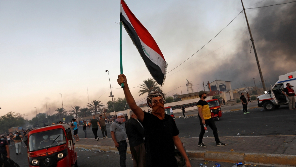 Iraqi protester