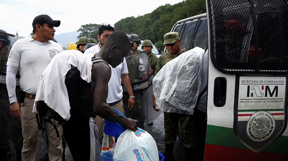 Mexico asylum seeker arrests