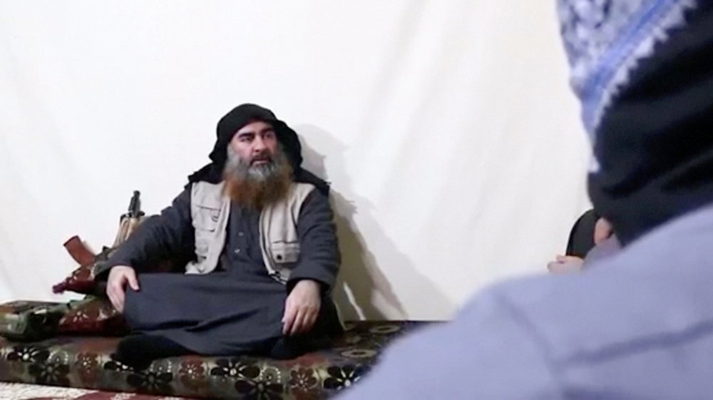 A bearded man with Islamic State leader Abu Bakr al-Baghdadi''s appearance speaks in this screen grab taken from video released on April 29, 2019. Islamic State Group/Al Furqan Media Network/Reuters TV