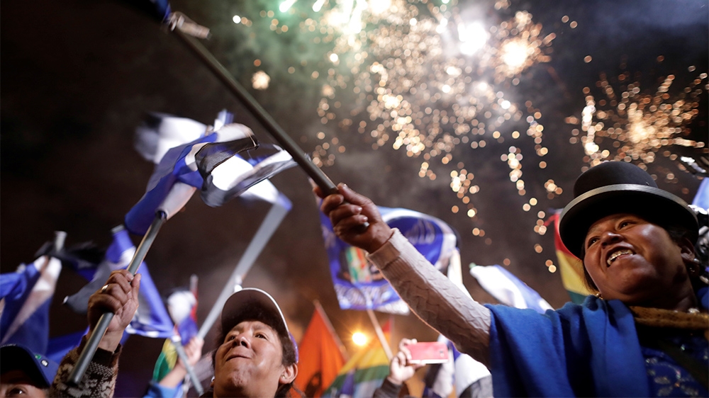 Bolivia Evo supporters