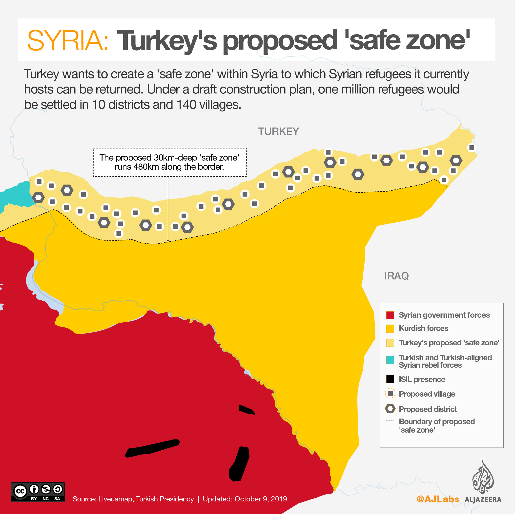 INTERACTIVE: Syria 'safe zone' map OCT 9 2019