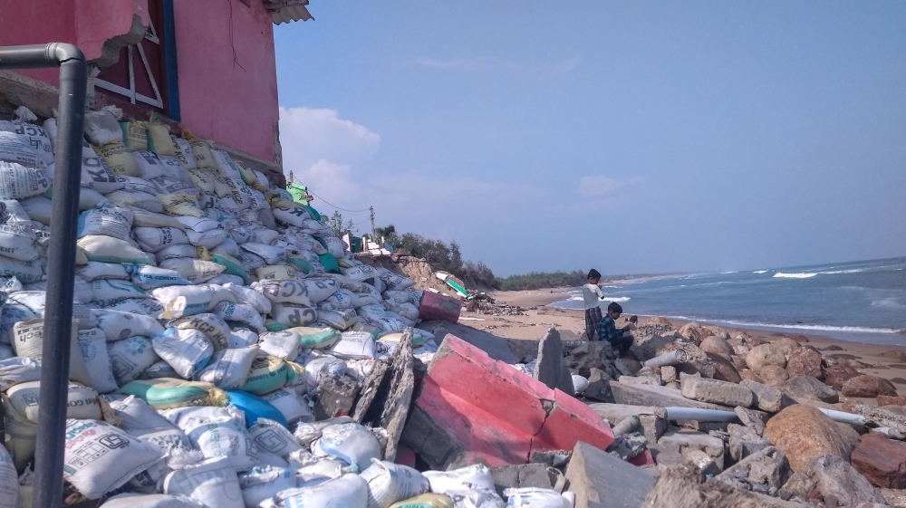 The sea is swallowing homes in east India -