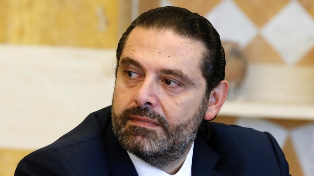Lebanon''s Prime Minister Saad al-Hariri attends a cabinet session at the Baabda palace