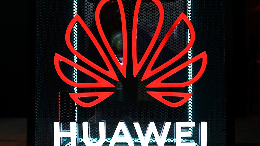 The Huawei logo is pictured at the IFA consumer tech fair in Berlin, Germany, September 5, 2019