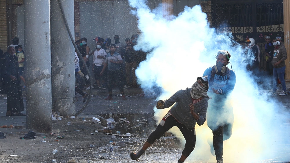 Iraqi demonstrator