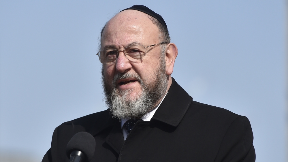 Chief Rabbi of the United Hebrew Congregations of the Commonwealth Ephraim Mirvis