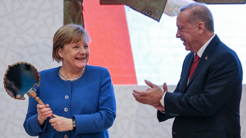 German Chancellor Merkel visits Turkey