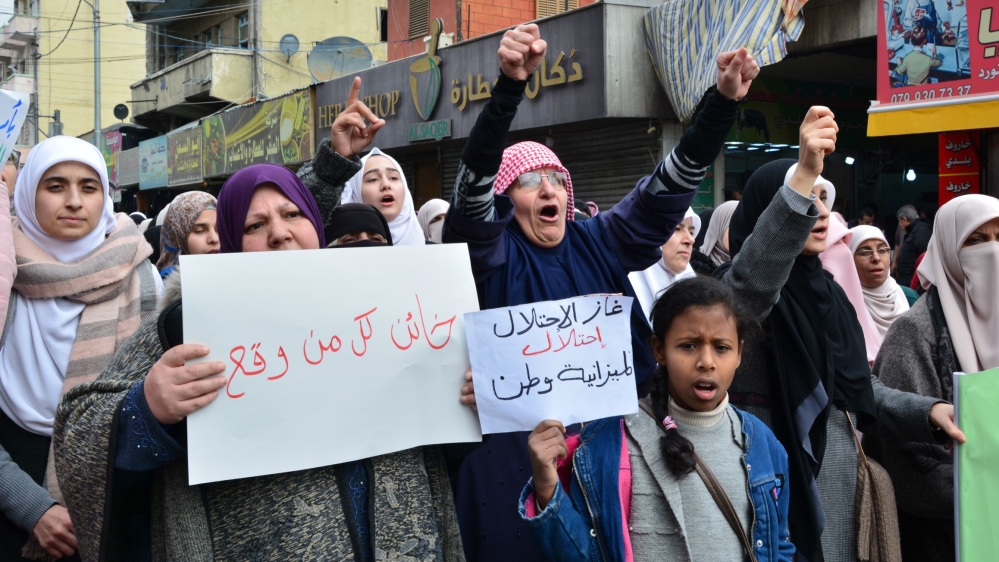 Ibtisam at protest in Amman