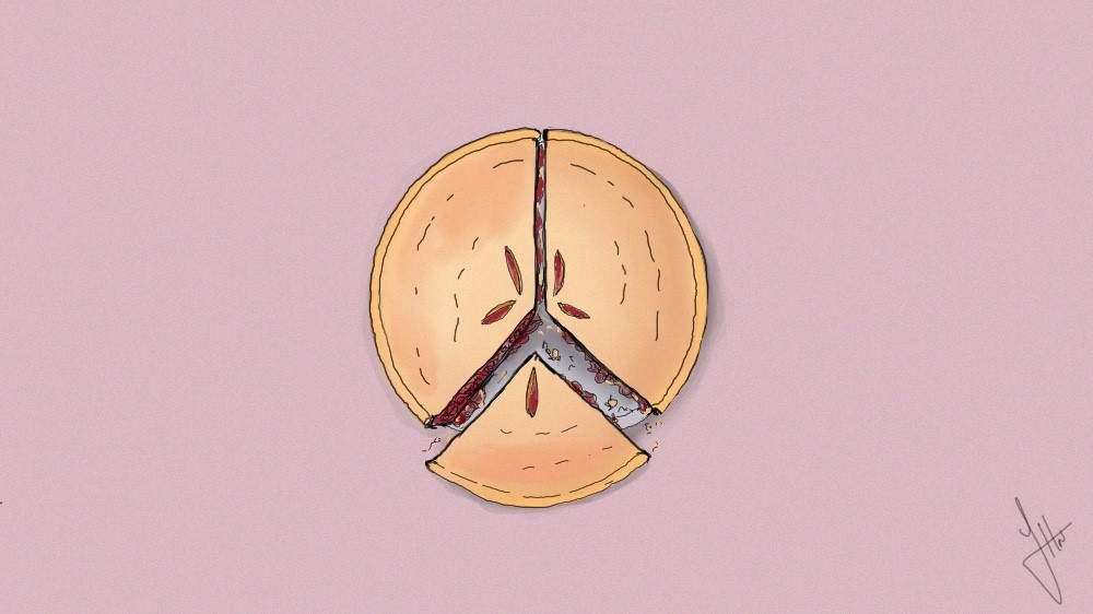 Pie Peace - Illustration by Jawahir Al-Naimi