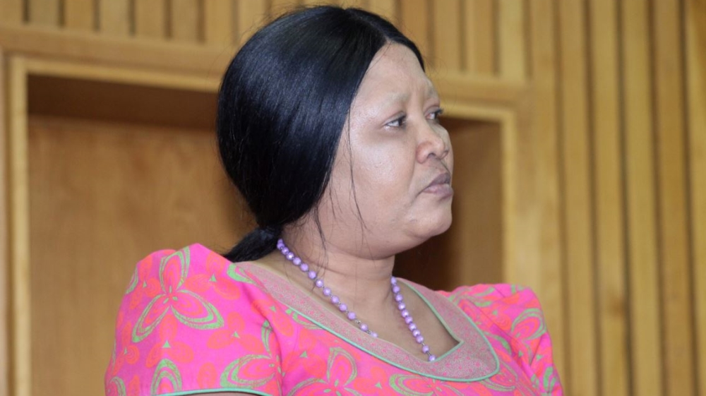 Maesaiah Thabane, wife of Lesotho''s Prime Minister Thomas Thabane, appears in court in Maseru