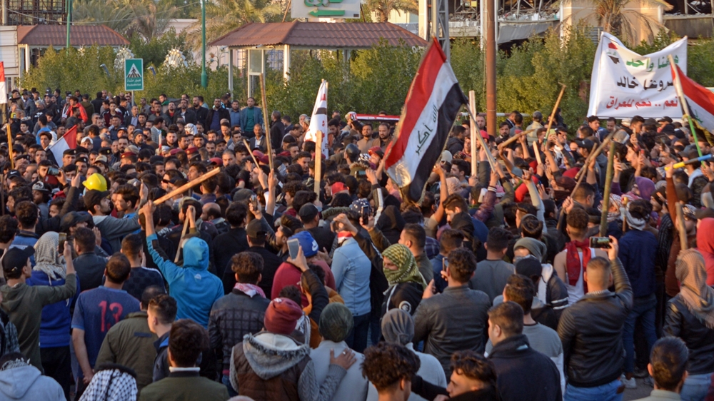 Iraq Najaf protest