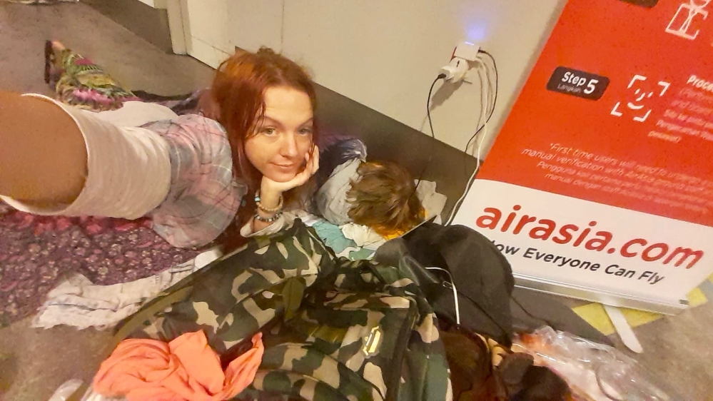 Tourists stuck in KL airport