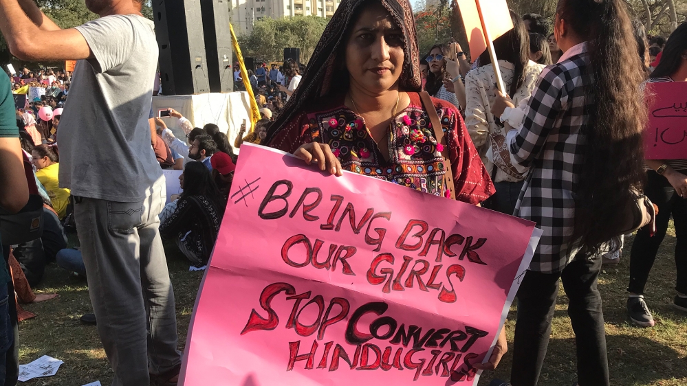 Hindu community activist Pushpa Kumari