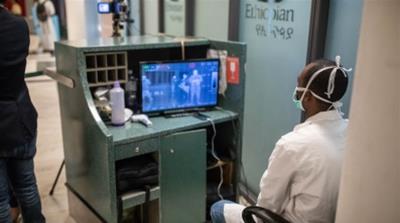 Screening For Coronavirus At Addis Ababa Bole International Airport