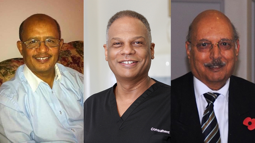 Composite - Dr Adil El Tayar (L), Dr Amged (C), Dr Habib Zaidi Credit (R) [NHS]