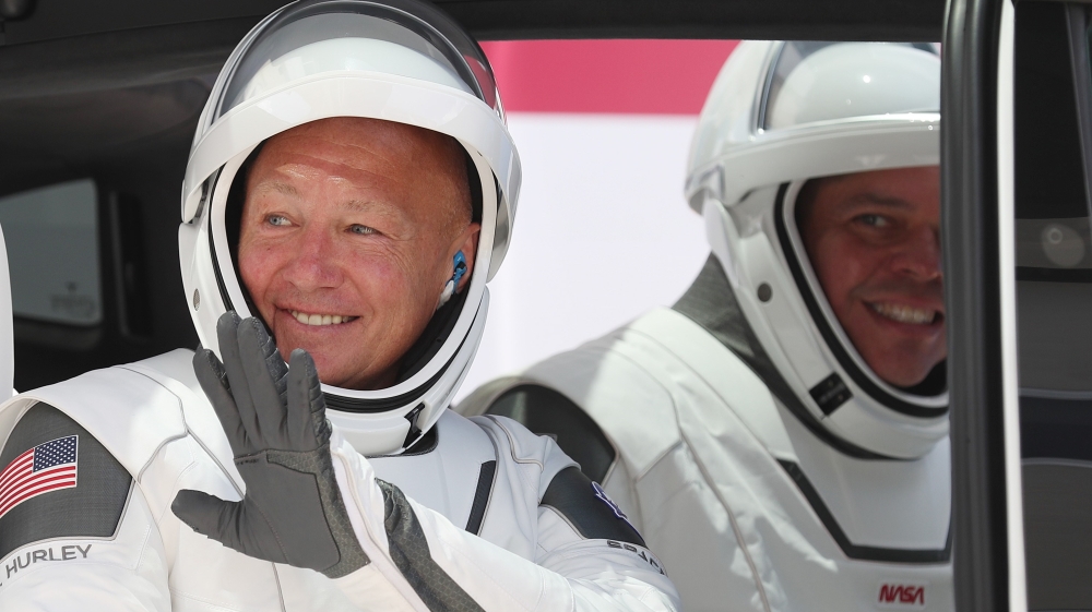 SpaceX Falcon-9 Rocket And Crew Dragon Capsule Launches From Cape Canaveral Sending Astronauts To The International Space Station