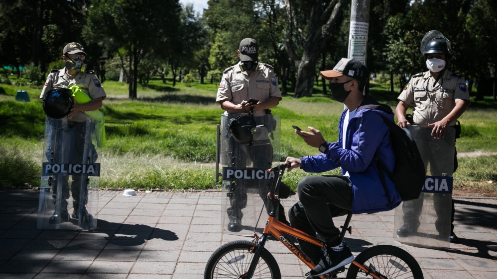 Protest against austerity policies in Ecuador