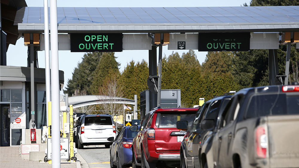 US Canada border