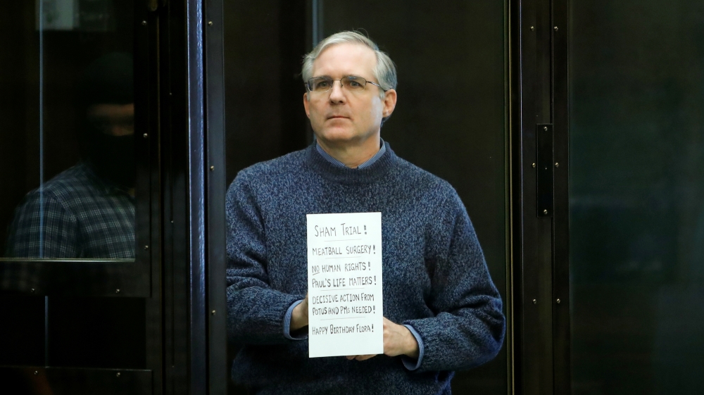 Verdict hearing of former U.S. Marine Paul Whelan, who was detained and accused of espionage, in Moscow