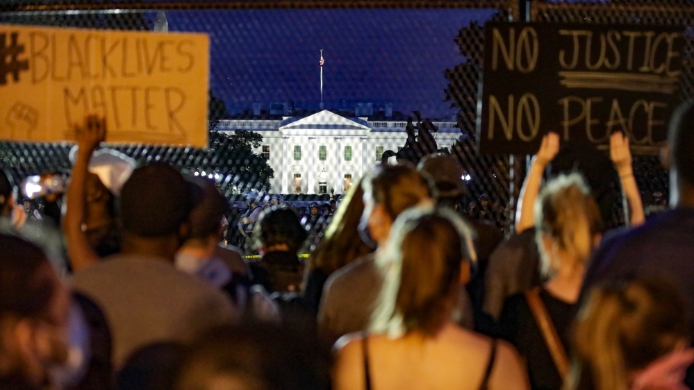 US: Thousands gather in DC to protest Floyd’s death
