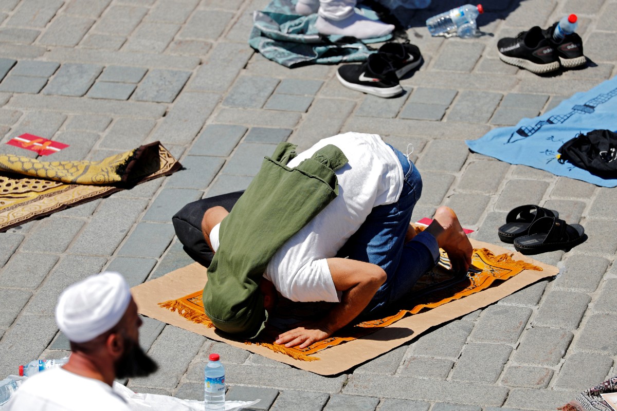 Friday prayers at Hagia Sophia Grand Mosque for the first time in 86 years, in Istanbul