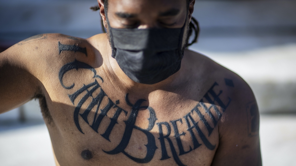 BLM protester AP photo