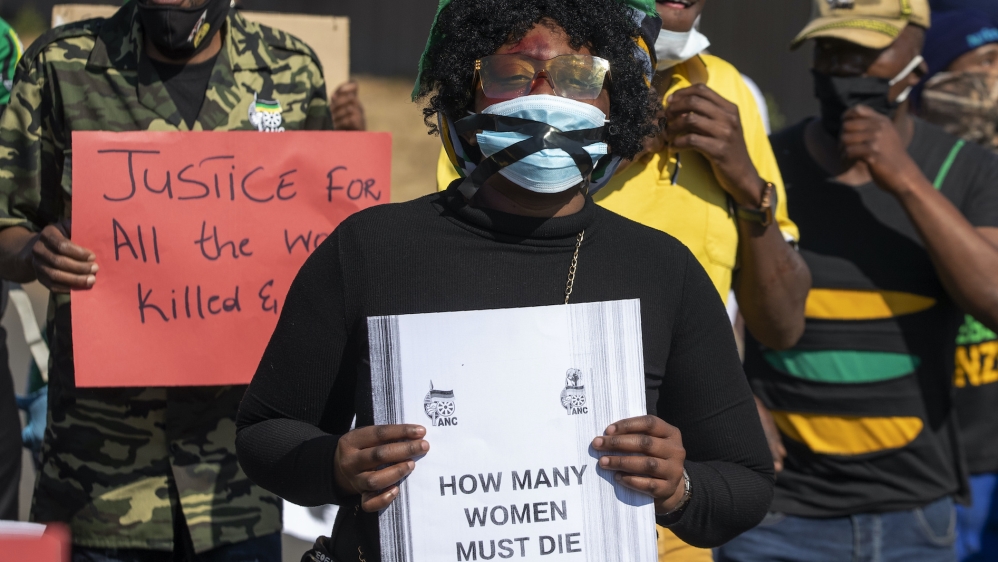 South Africa gendered violence AP photo