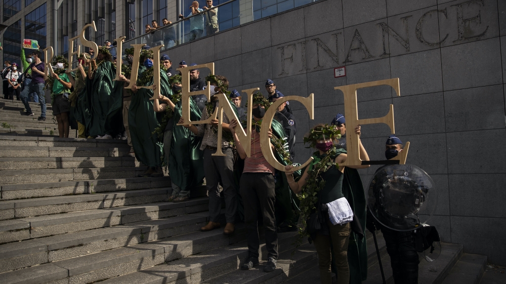 Coronavirus protest Belgium