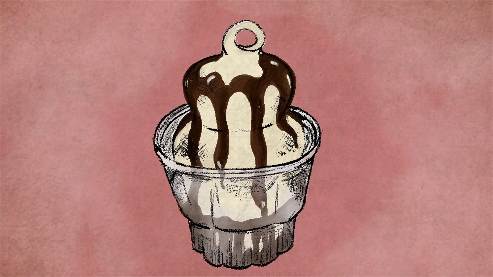 Hot fudge sundaes for lunch