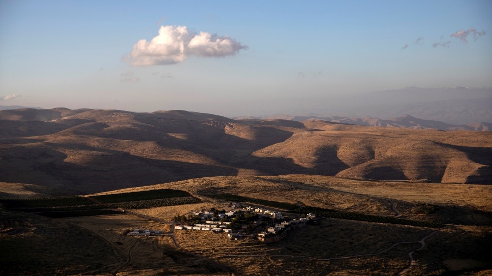 A general view of homes in the Jewish settler outpost of Mitzpe Kramim in the Israeli-occupied West Bank