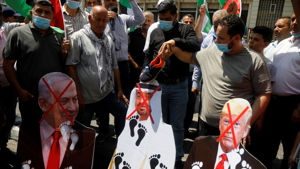 Protests against UAE''s deal with Israel to normalise relations