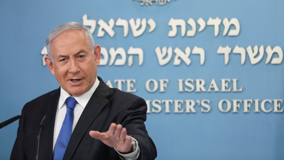 Israeli Prime Minister Benjamin Netanyahu announces a peace agreement to establish diplomatic ties, between Israel and the United Arab Emirates
